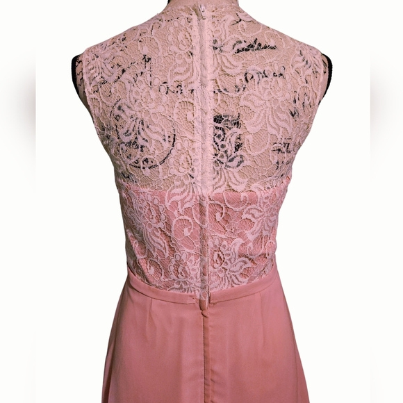 Alexia Designs Blush Pink Maxi Dressh Lace - Picture 6 of 10